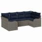 Preview: Sofa Set 6 stk. Grau [Synthetisch]: Poly Rattan