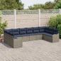 Preview: Sofa Set 10 stk. Grau Polyester