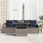 Preview: Sofa Set 5 stk. Grau Poly-Rattan