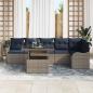 Preview: Gartensofa-set 7 stk. Grau Poly-Rattan