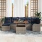 Preview: Garten-Sofa-Set 8 stk. Grau und Marineblau