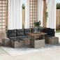 Preview: ARDEBO.de - Gartensofa-set 8 stk. Grau Poly-Rattan