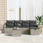 Preview: Gartensofa-set 6 stk. Poly Rattan