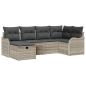 Preview: Gartensofa-set 6 stk. Poly Rattan