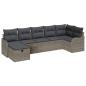 Preview: Gartensofa-set 7 stk. Poly Rattan
