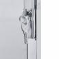 Preview: Gartentor 85 x 70 cm Edelstahl Silber Abschließbar