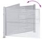 Preview: Gartentor 85 x 70 cm Edelstahl Silber Abschließbar