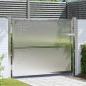 Preview: ARDEBO.de - Gartentor mit Schloss Silber 85 x 70 cm Edelstahl