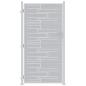 Preview: Gartentor 85 x 174 cm Edelstahl Silber Abschließbar