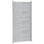 Preview: Gartentor 85 x 196 cm Edelstahl Silber Abschließbar