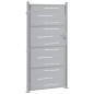 Preview: Gartentor mit Schloss Silber 85 x 196 cm Edelstahl