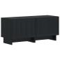 Preview: 5-teiliges LED TV Schrank Schwarz Holzwerkstoff