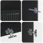 Preview: 5-teiliges LED TV Schrank Schwarz Holzwerkstoff