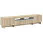 Preview: 3-teiliges LED TV Regal EDE Sonoma-Eiche Holzwerkstoff