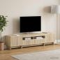 Preview: 3-teiliges LED TV Regal EDE Sonoma-Eiche Holzwerkstoff