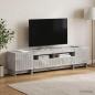 Preview: ARDEBO.de - 5-teiliges LED TV Schrank Betongrau Holzwerkstoff