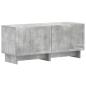 Preview: 5-teiliges LED TV Schrank Betongrau Holzwerkstoff