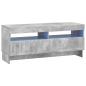 Preview: 5-teiliges LED TV Schrank Betongrau Holzwerkstoff