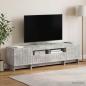 Preview: ARDEBO.de - 5-teiliges LED TV Schrank Betongrau Holzwerkstoff