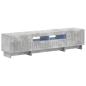Preview: 5-teiliges LED TV Schrank Betongrau Holzwerkstoff