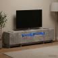 Preview: 5-teiliges LED TV Schrank Betongrau Holzwerkstoff