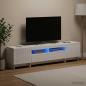 Preview: 5-teiliges LED TV Schrank Hochglanz Weiß Holzwerkstoff