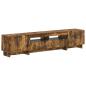 Preview: 5-teiliges LED TV Schrank Raucheiche Holzwerkstoff