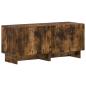 Preview: 5-teiliges LED TV Schrank Raucheiche Holzwerkstoff
