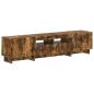 Preview: 5-teiliges LED TV Schrank Raucheiche Holzwerkstoff