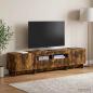 Preview: 5-teiliges LED TV Schrank Raucheiche Holzwerkstoff