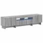 Preview: 5-teiliges LED TV Schrank Sonoma-Grau Holzwerkstoff
