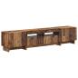 Preview: 5-teiliges LED TV Schrank Altholz Holzwerkstoff