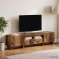 Preview: ARDEBO.de - 3-teiliges LED TV Regal EDE Altholz Holzwerkstoff