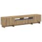 Preview: ARDEBO.de - 5-teiliges LED TV Schrank Artisan-Eiche Holzwerkstoff
