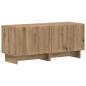 Preview: 5-teiliges LED TV Schrank Artisan-Eiche Holzwerkstoff