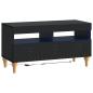 Preview: 3-teiliges LED TV Regal Schwarz Holzwerkstoff