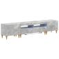 Preview: 3-teiliges LED TV Regal Betongrau Holzwerkstoff