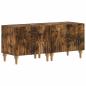 Preview: 3-teiliges LED TV Regal Raucheiche Holzwerkstoff