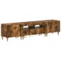 Preview: 3-teiliges LED TV Regal Raucheiche Holzwerkstoff
