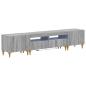 Preview: 3-teiliges LED TV Regal Sonoma-Grau Holzwerkstoff