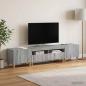 Preview: 3-teiliges LED TV Regal Sonoma-Grau Holzwerkstoff