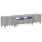 Preview: 3-teiliges LED TV Regal Sonoma-Grau Holzwerkstoff