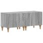 Preview: 3-teiliges LED TV Regal Sonoma-Grau Holzwerkstoff