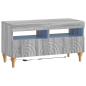 Preview: 3-teiliges LED TV Regal Sonoma-Grau Holzwerkstoff