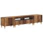 Preview: 3-teiliges LED TV Regal Altholz Holzwerkstoff