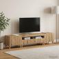 Preview: 3-teiliges LED TV Regal Artisan-Eiche Holzwerkstoff