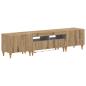 Preview: 3-teiliges LED TV Regal Artisan-Eiche Holzwerkstoff
