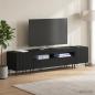 Preview: ARDEBO.de - 5-teiliges LED TV Schrank Schwarz Holzwerkstoff