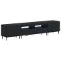 Preview: 5-teiliges LED TV Schrank Schwarz Holzwerkstoff