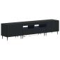 Preview: 5-teiliges LED TV Schrank Schwarz Holzwerkstoff